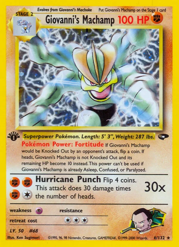 Giovanni's Machamp, Gym Challenge #6/132
