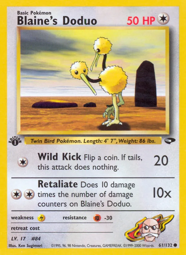 Blaine's Doduo, Gym Challenge #61/132