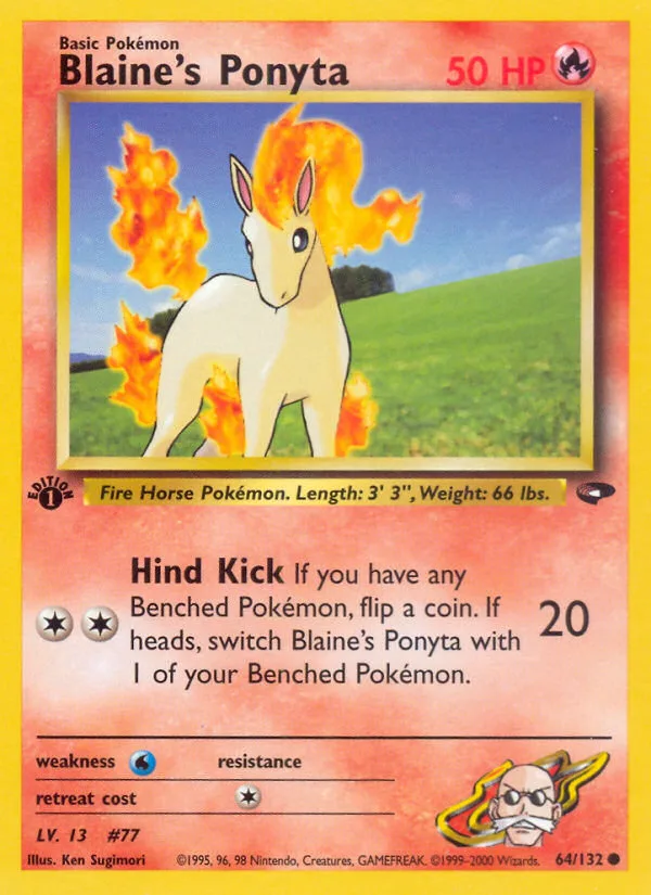 Blaine's Ponyta, Gym Challenge #64/132