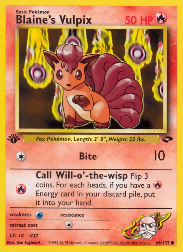 Blaine's Vulpix, Gym Challenge #66/132