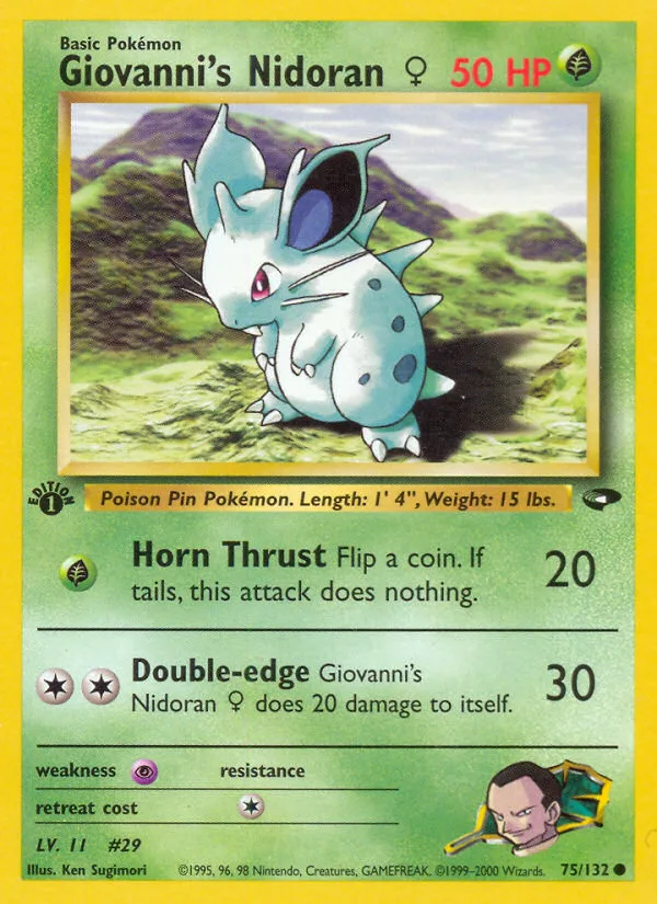 Giovanni's Nidoran ♀, Gym Challenge #75/132