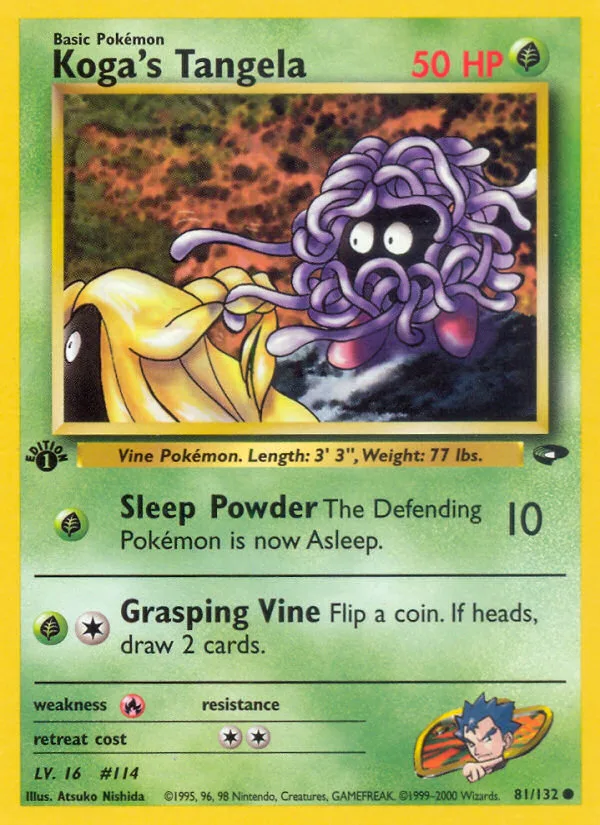 Koga's Tangela, Gym Challenge #81/132