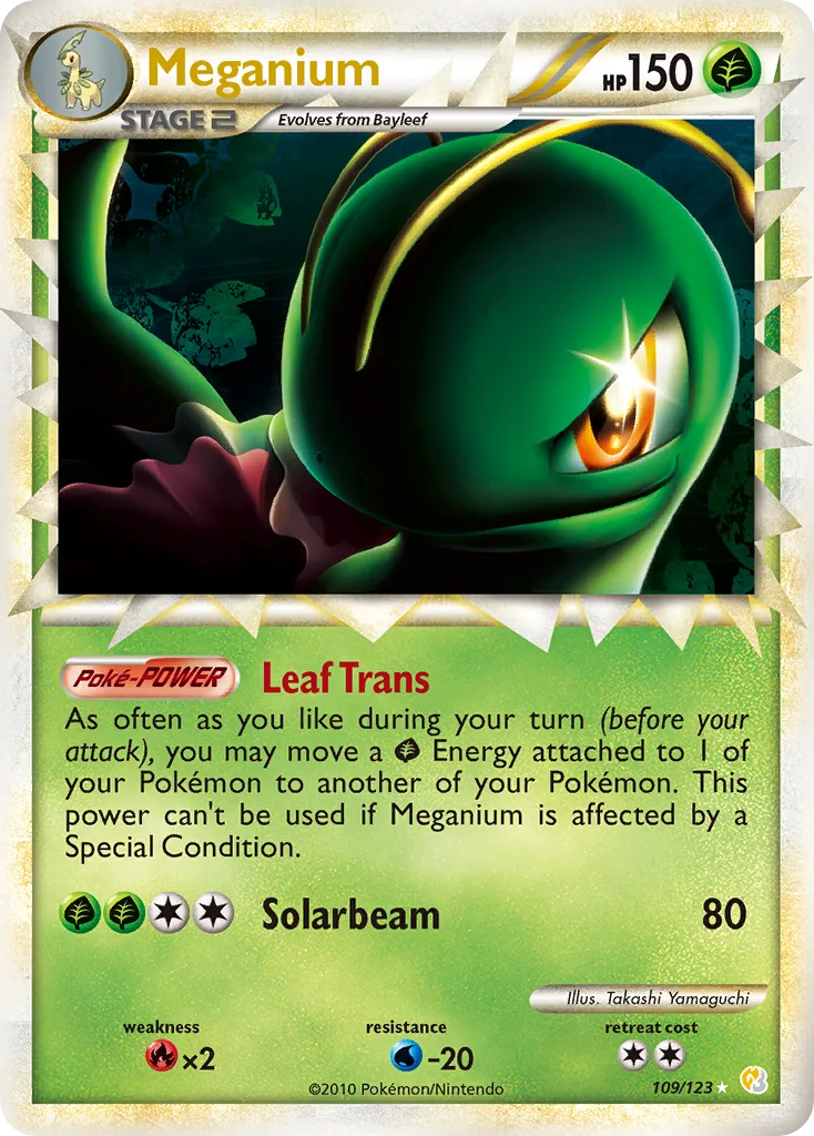 Meganium, HeartGold & SoulSilver #109/123