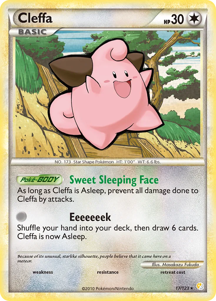 Cleffa, HeartGold & SoulSilver #17/123