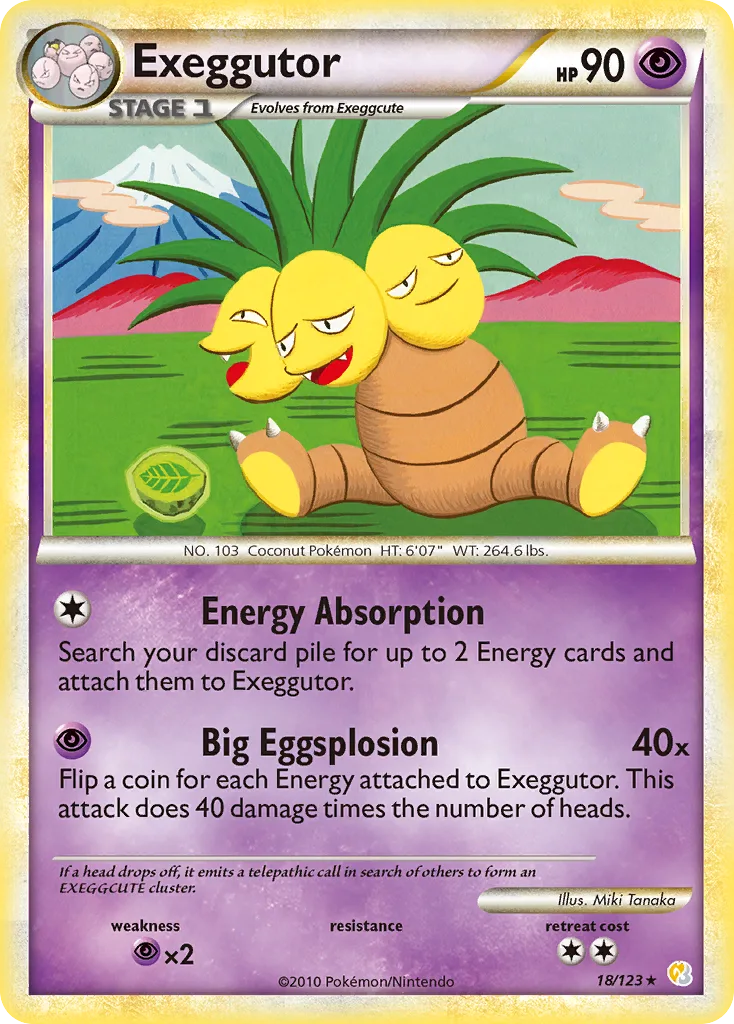 Exeggutor, HeartGold & SoulSilver #18/123