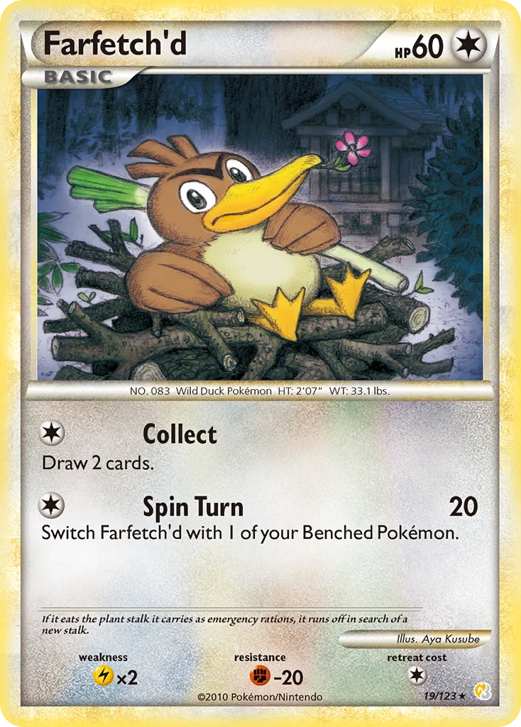 Farfetch'd, HeartGold & SoulSilver #19/123