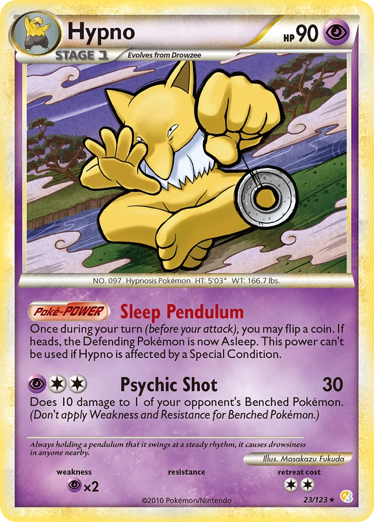 Hypno, HeartGold & SoulSilver #23/123