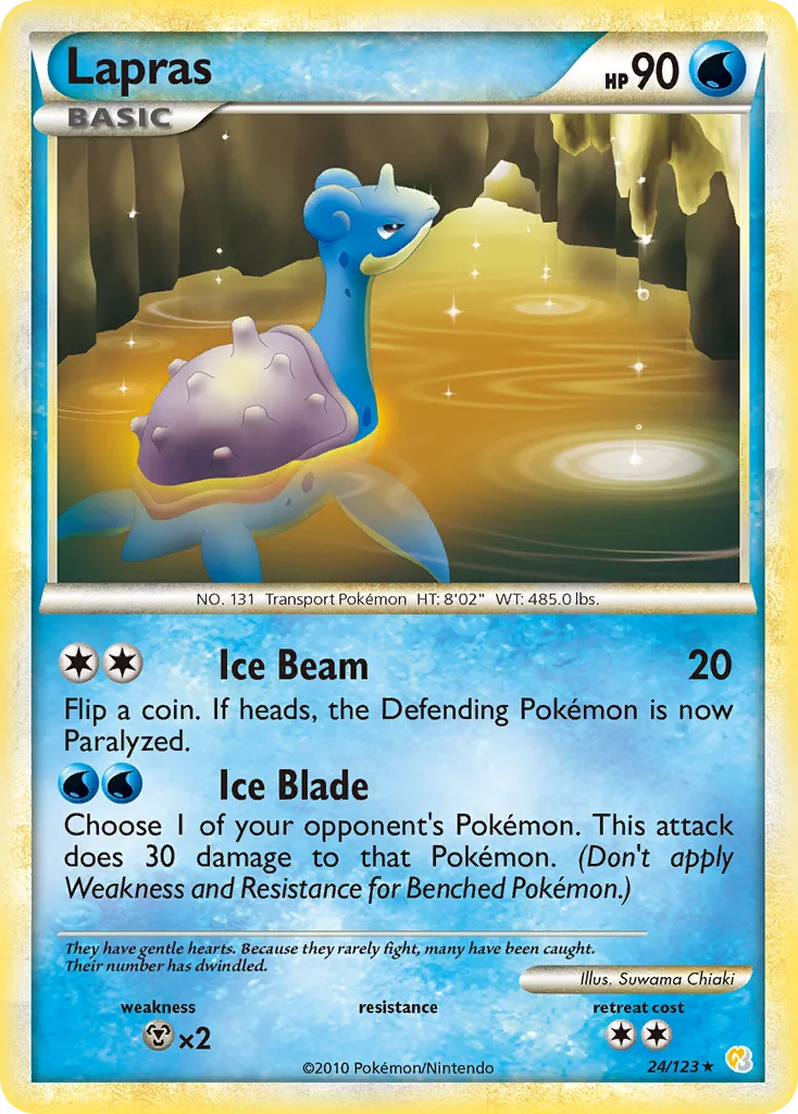 Lapras, HeartGold & SoulSilver #24/123