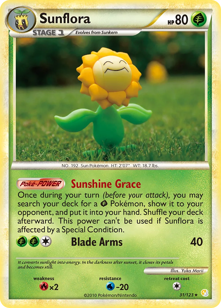 Sunflora, HeartGold & SoulSilver #31/123