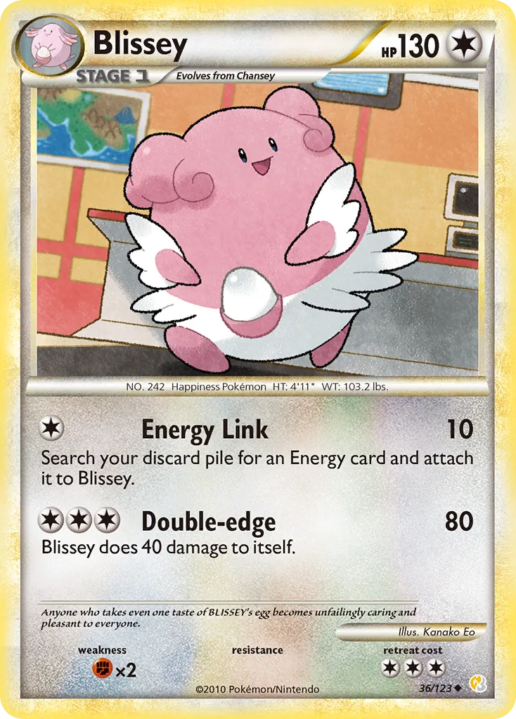 Blissey, HeartGold & SoulSilver #36/123