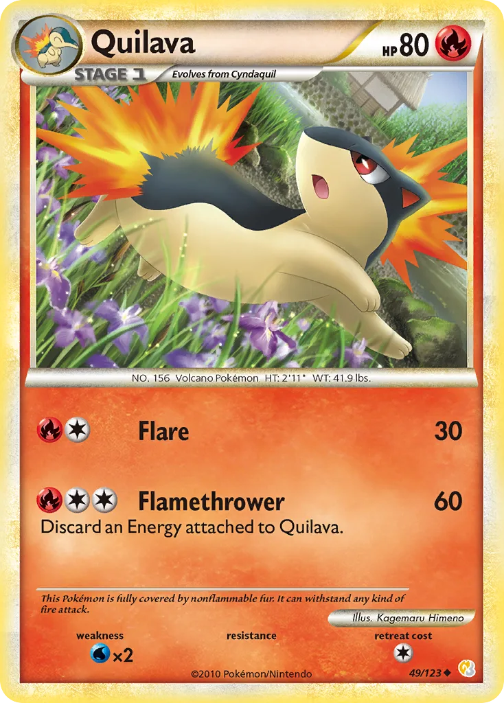 Quilava, HeartGold & SoulSilver #49/123
