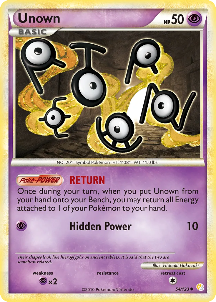 Unown, HeartGold & SoulSilver #54/123