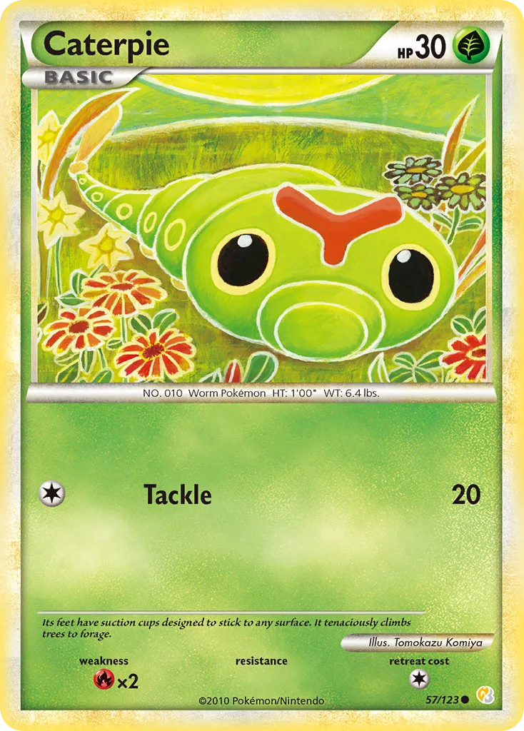 Caterpie, HeartGold & SoulSilver #57/123