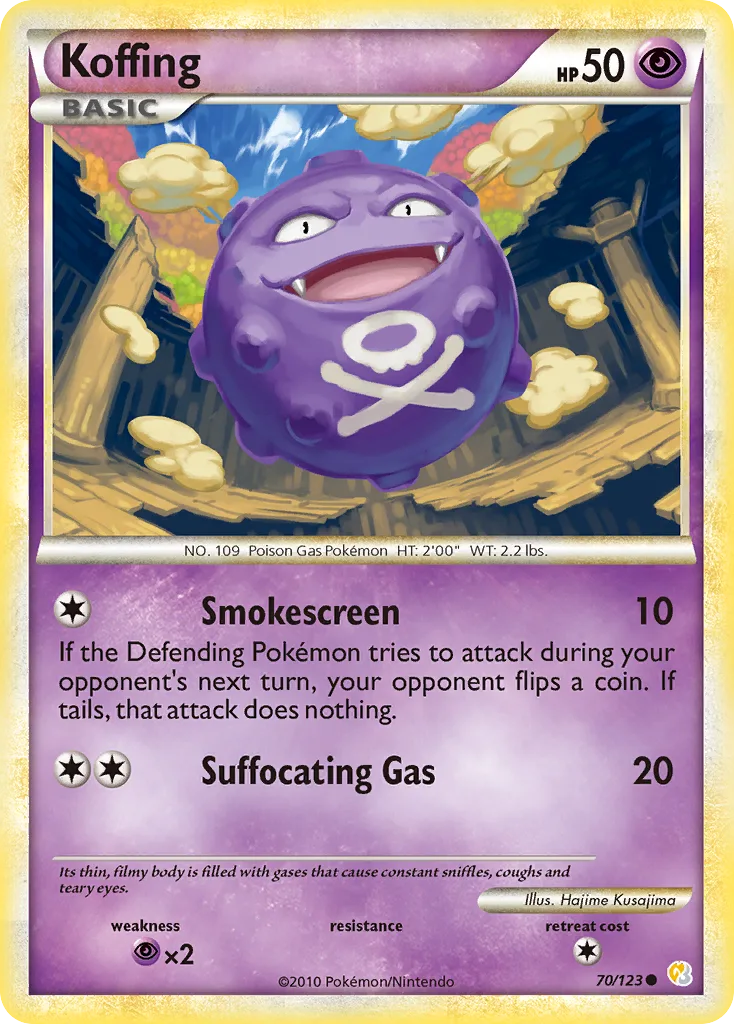 Koffing, HeartGold & SoulSilver #70/123