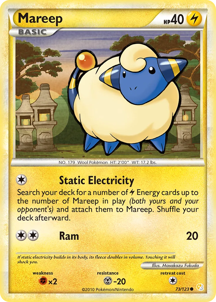 Mareep, HeartGold & SoulSilver #73/123