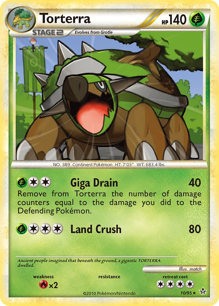 Torterra, HS—Unleashed #10/95