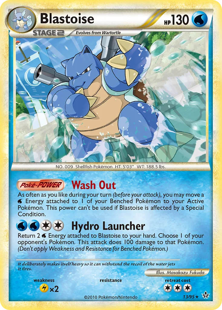 Blastoise, HS—Unleashed #13/95