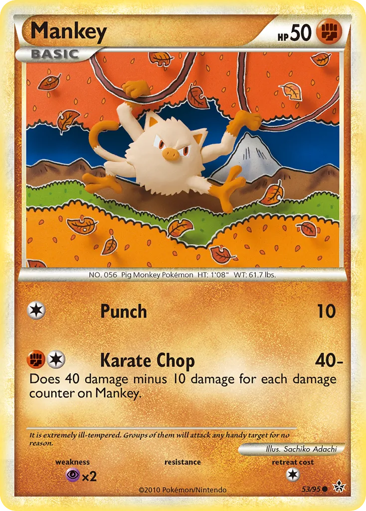 Mankey, HS—Unleashed #53/95