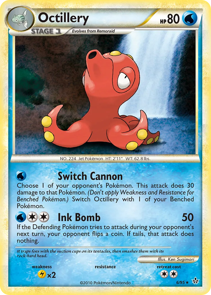 Octillery, HS—Unleashed #6/95