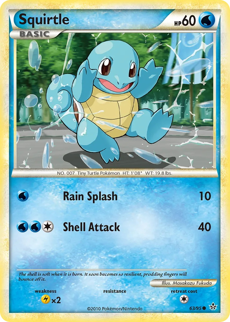 Squirtle, HS—Unleashed #63/95