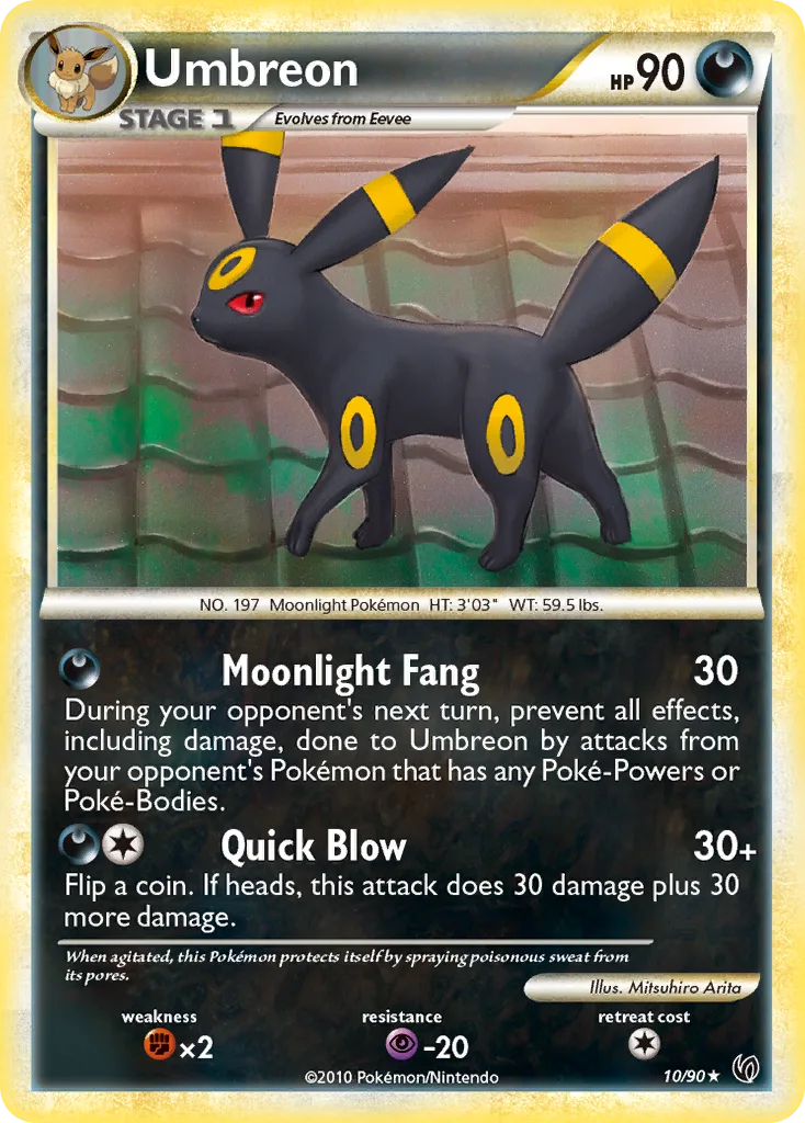 Umbreon, HS—Undaunted #10/90