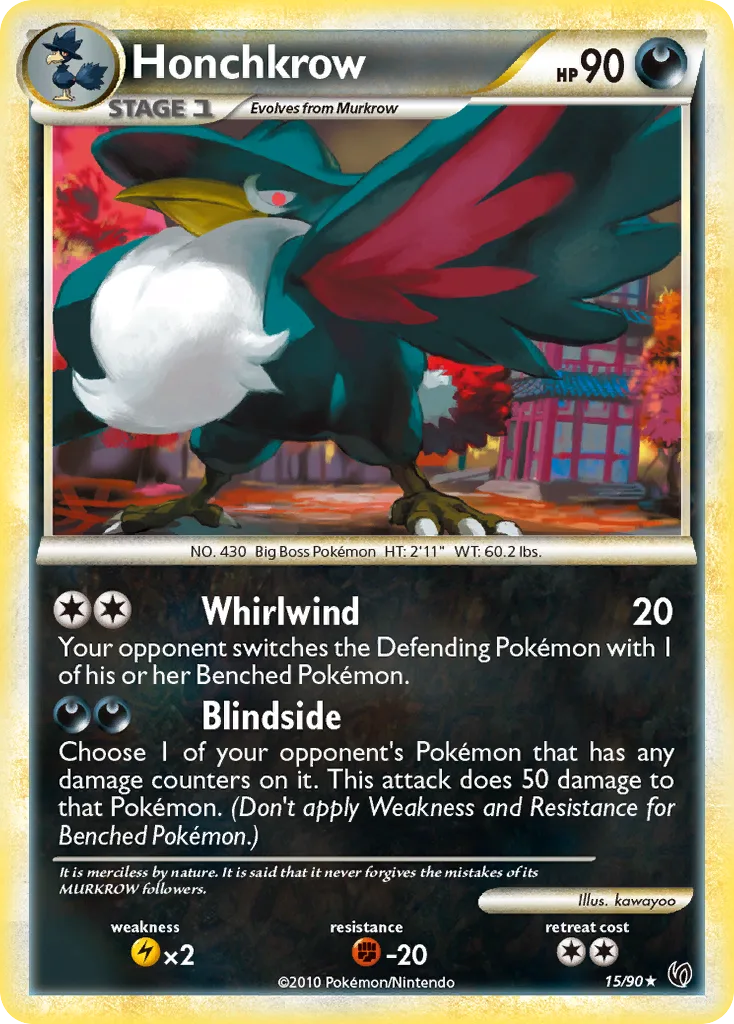 Honchkrow, HS—Undaunted #15/90