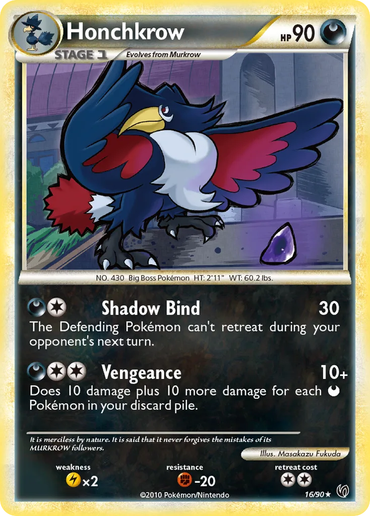 Honchkrow, HS—Undaunted #16/90