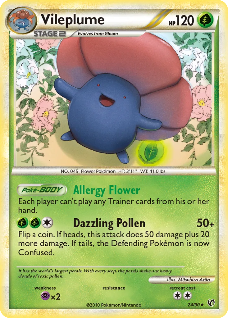Vileplume, HS—Undaunted #24/90