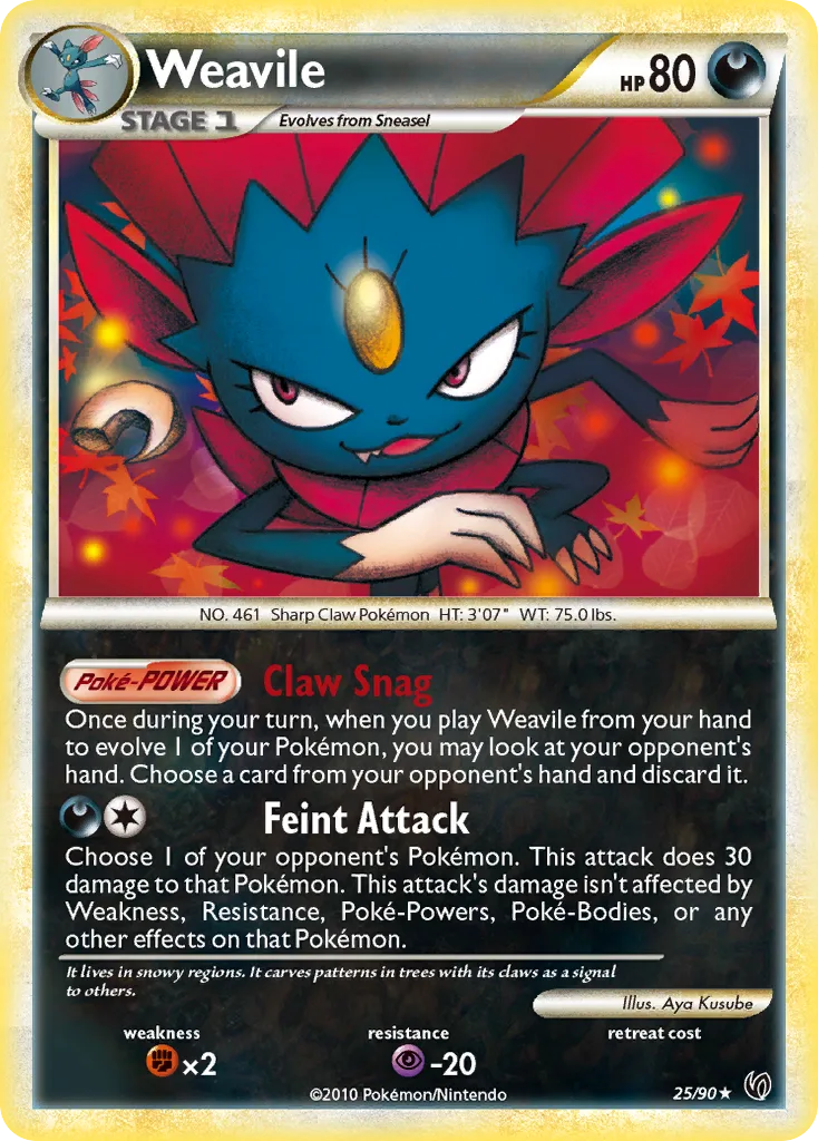 Weavile, HS—Undaunted #25/90