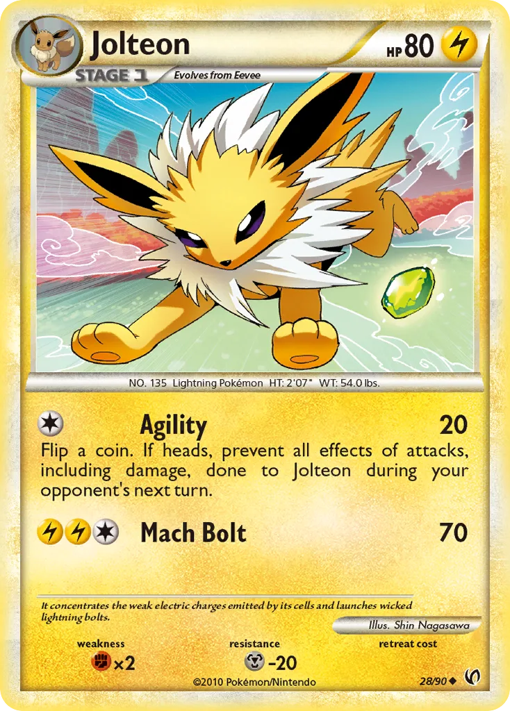 Jolteon, HS—Undaunted #28/90