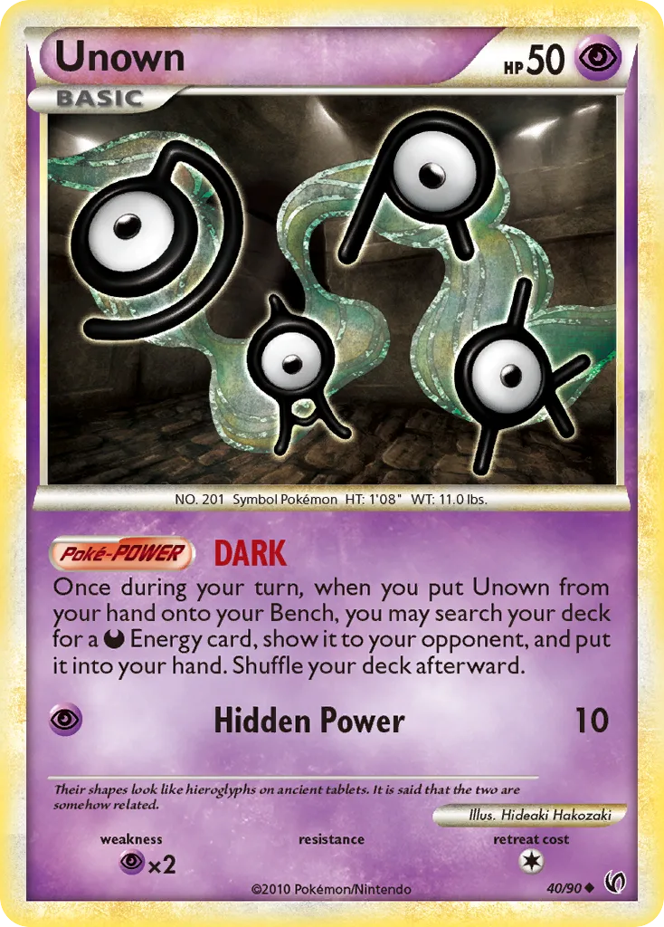 Unown, HS—Undaunted #40/90