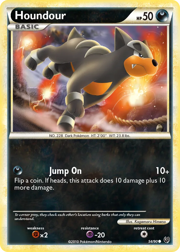 Houndour, HS—Undaunted #54/90