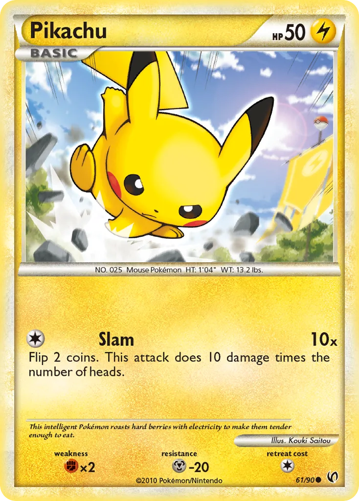 Pikachu, HS—Undaunted #61/90