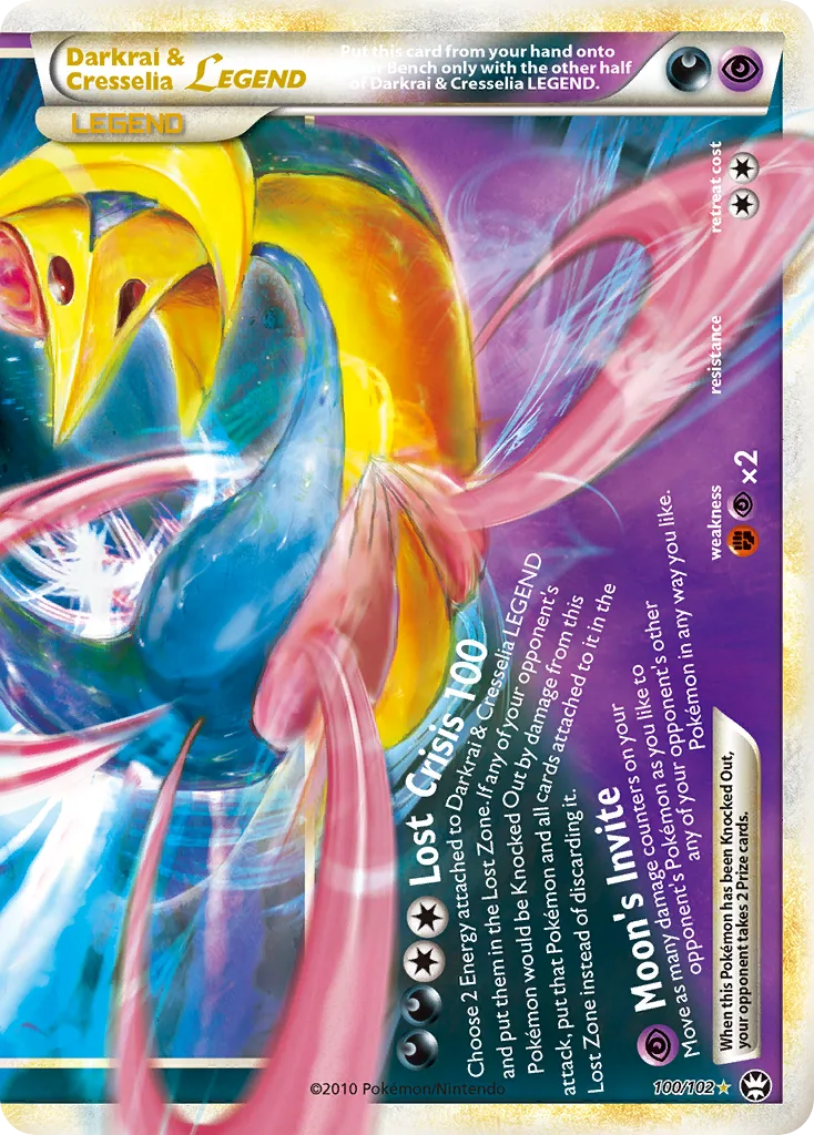 Darkrai & Cresselia LEGEND, HS—Triumphant #100/102