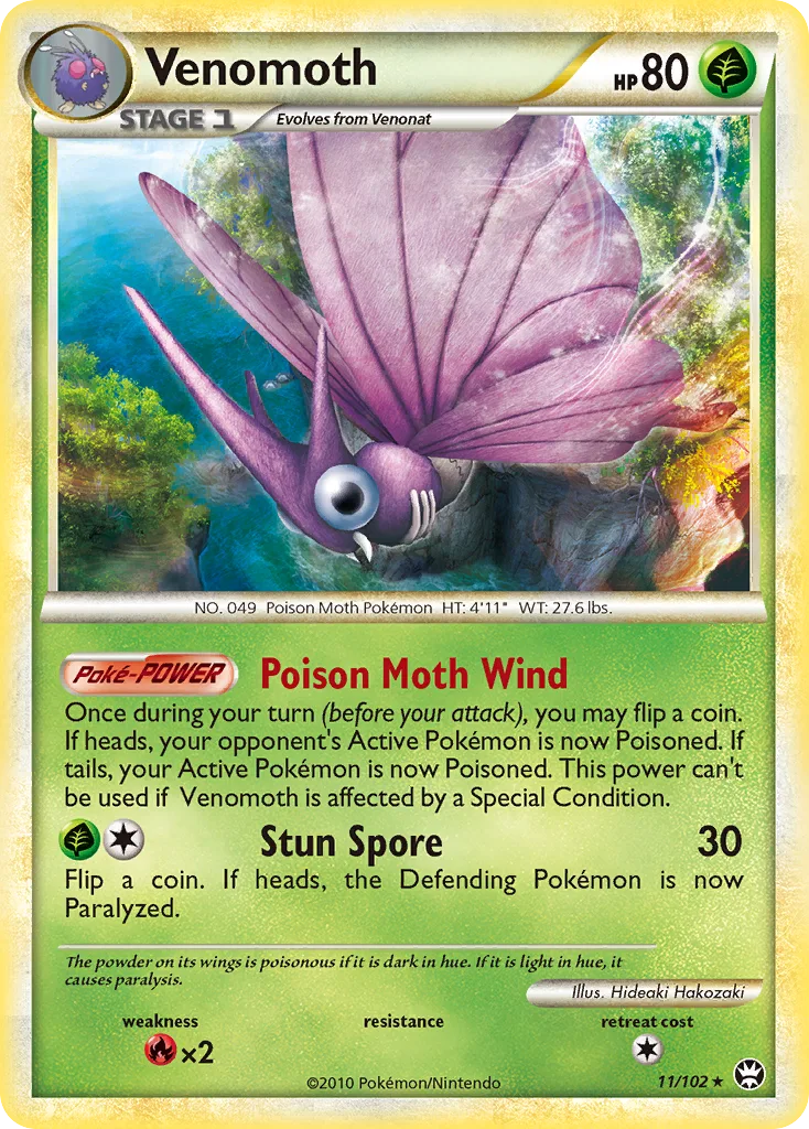 Venomoth, HS—Triumphant #11/102