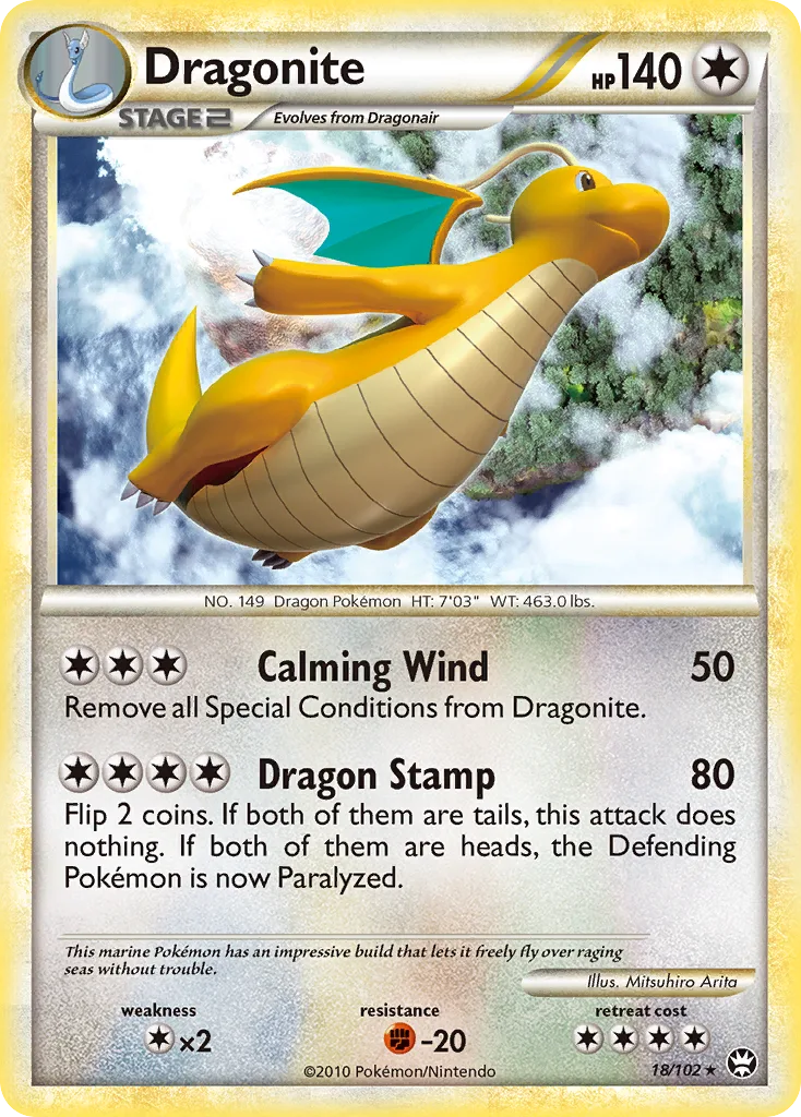 Dragonite, HS—Triumphant #18/102