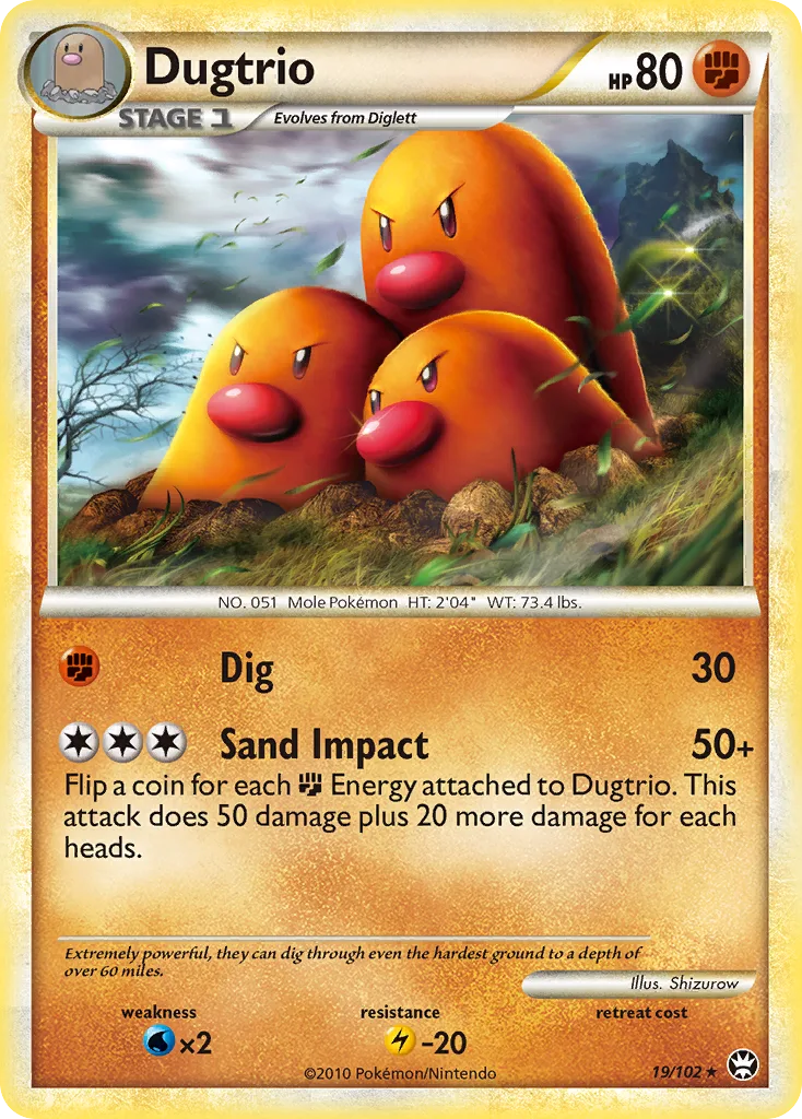 Dugtrio, HS—Triumphant #19/102
