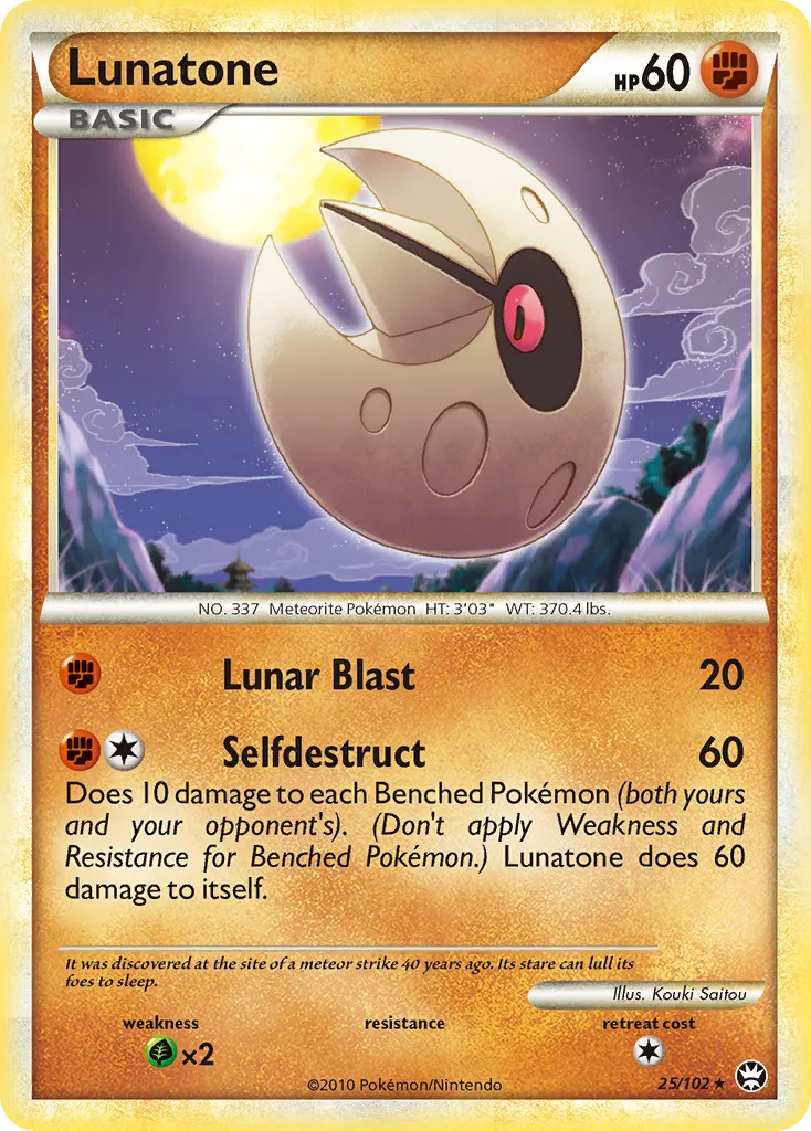 Lunatone, HS—Triumphant #25/102
