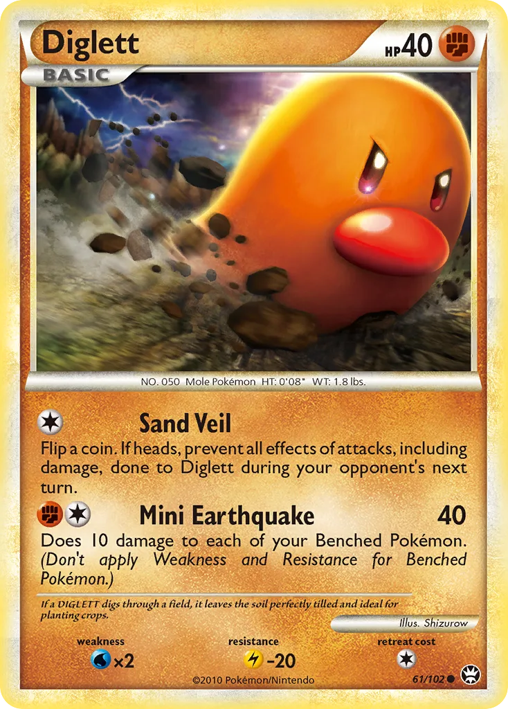 Diglett, HS—Triumphant #61/102