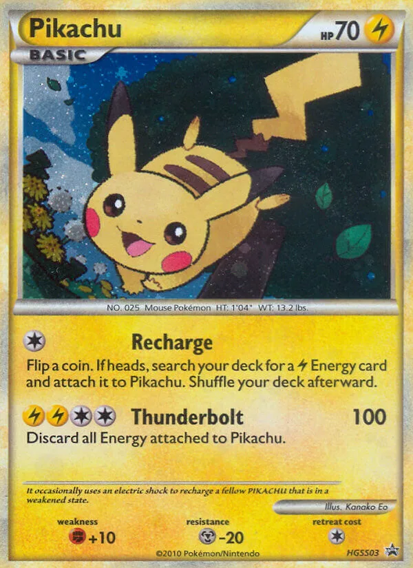 Pikachu, HGSS Black Star Promos #HGSS03