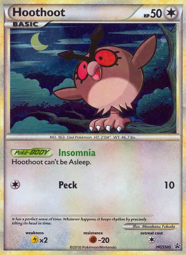 Hoothoot, HGSS Black Star Promos #HGSS05
