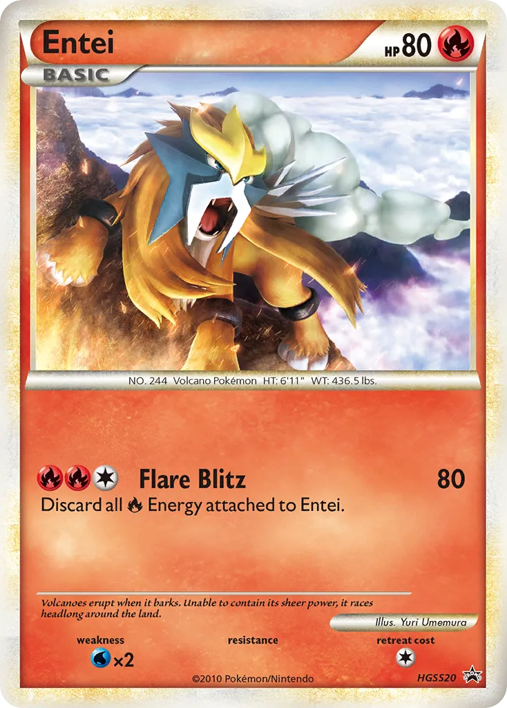 Entei, HGSS Black Star Promos #HGSS20