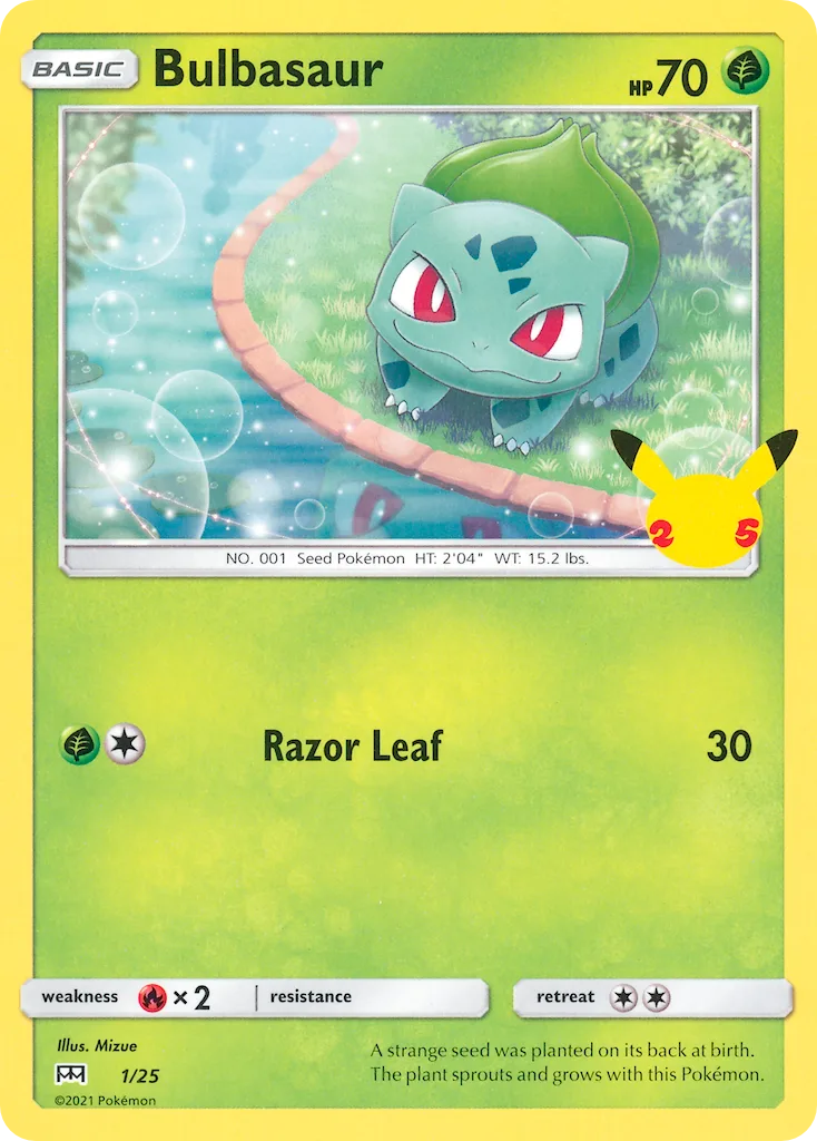 Bulbasaur, McDonald's Collection 2021 #1/25