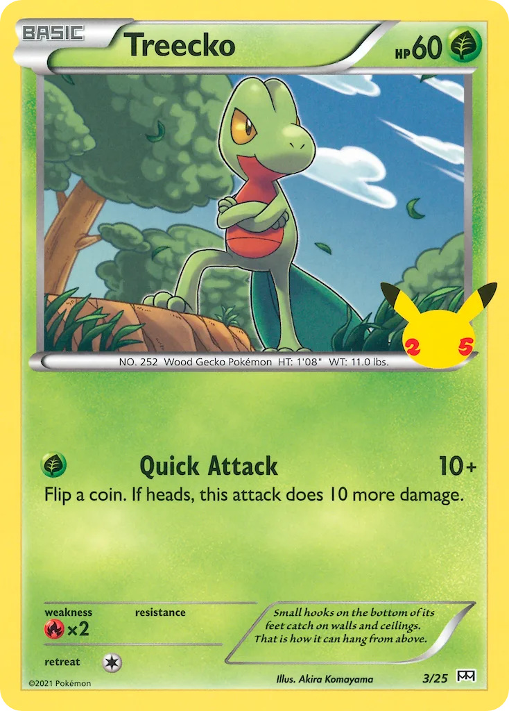 Treecko, McDonald's Collection 2021 #3/25