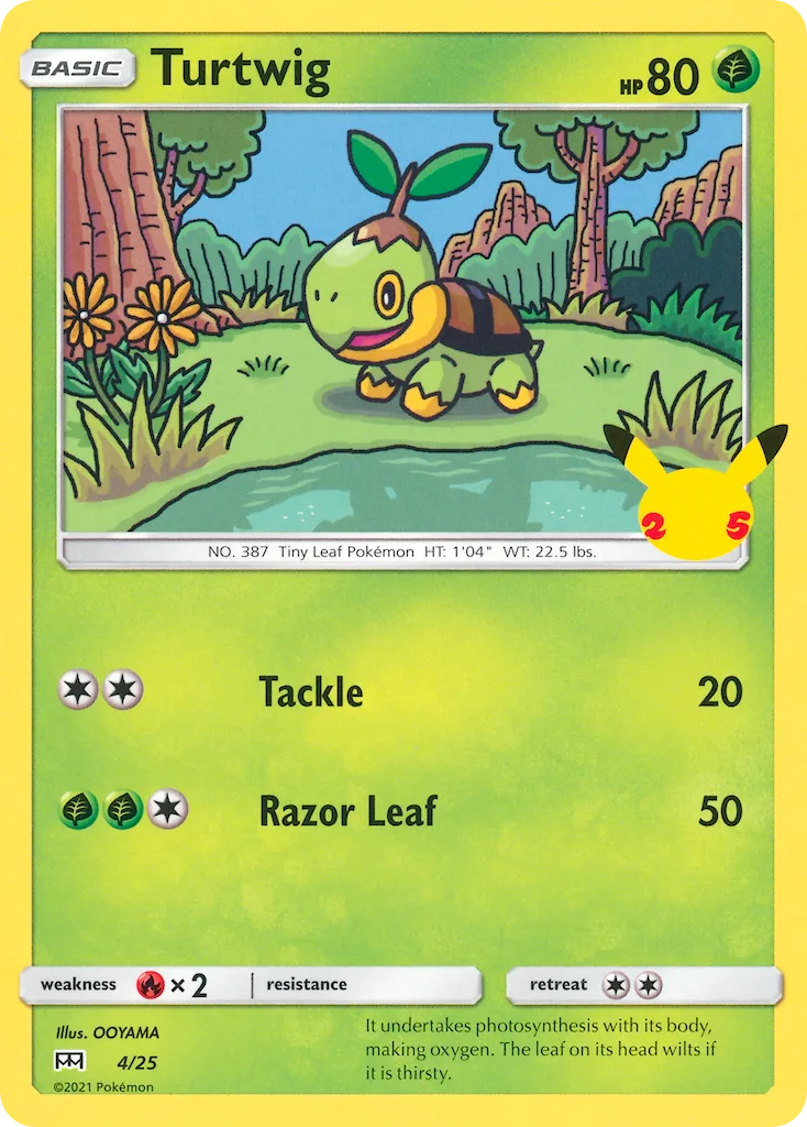 Turtwig, McDonald's Collection 2021 #4/25