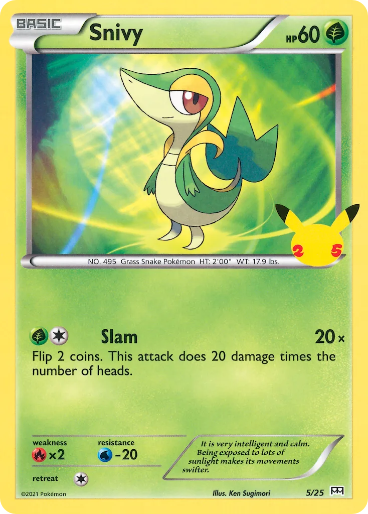 Snivy, McDonald's Collection 2021 #5/25