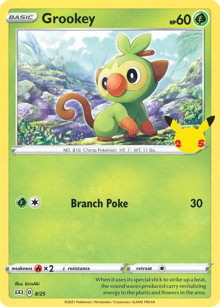 Grookey, McDonald's Collection 2021 #8/25