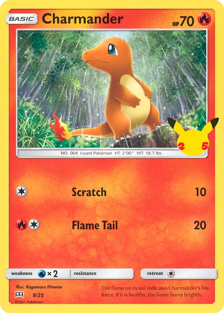 Charmander, McDonald's Collection 2021 #9/25
