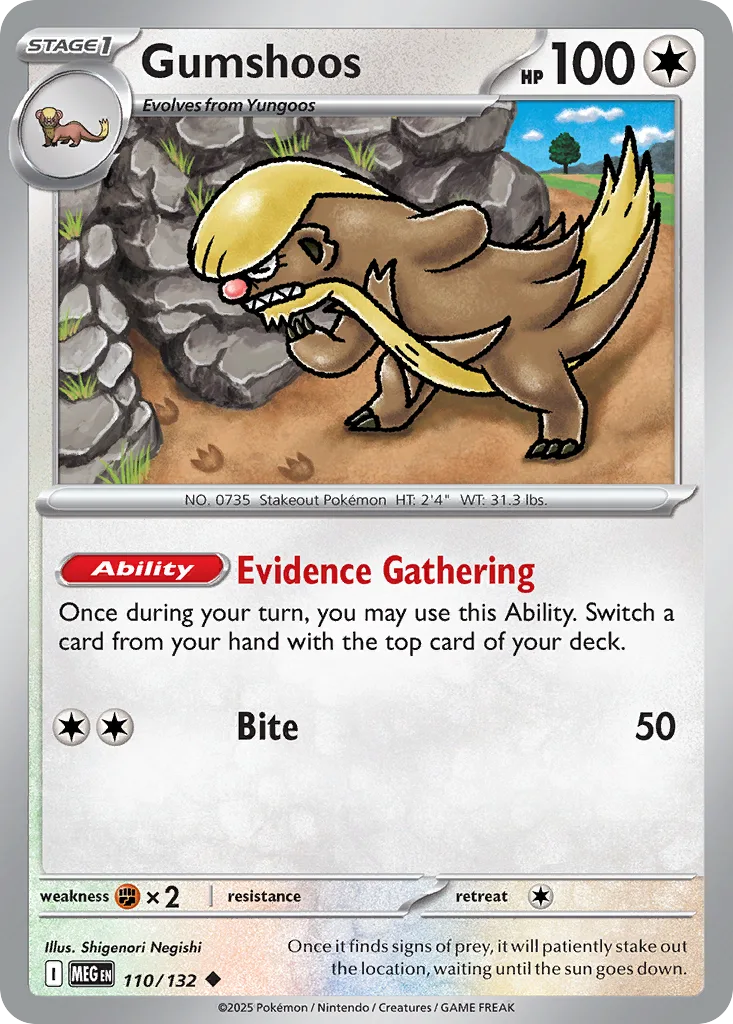 Gumshoos, Mega Evolution #110/132