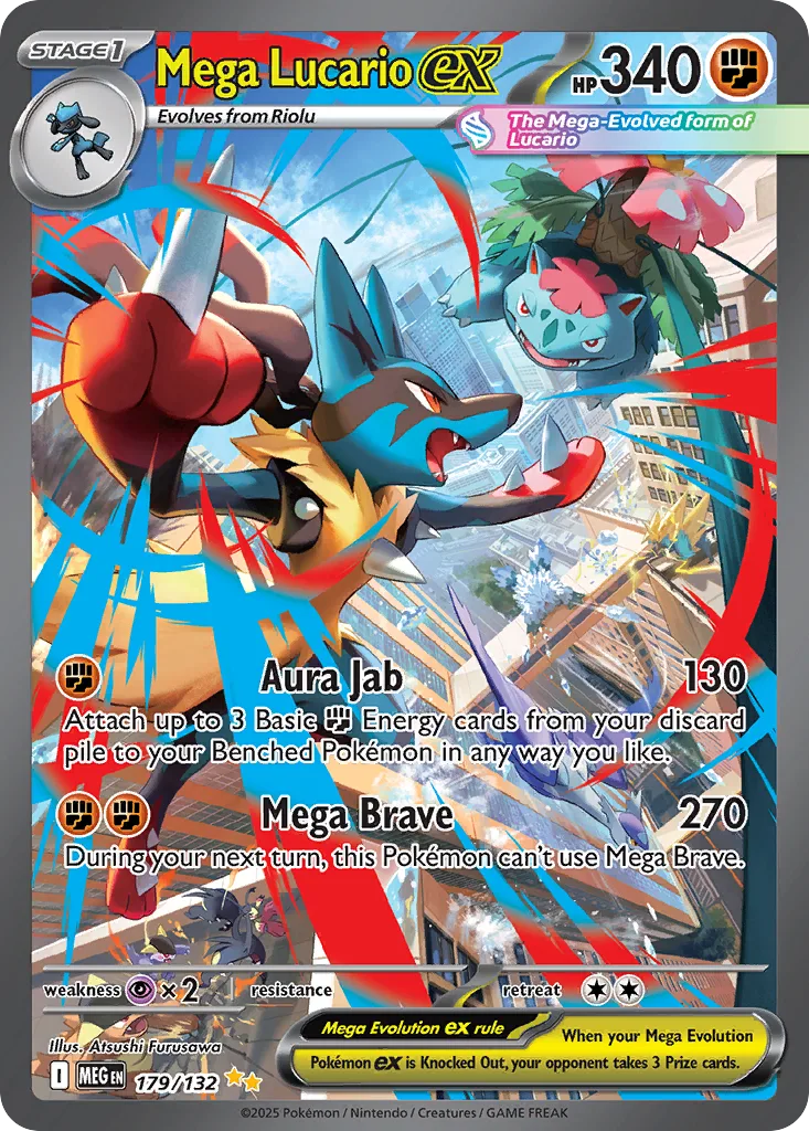 Mega Lucario ex, Mega Evolution #179/132